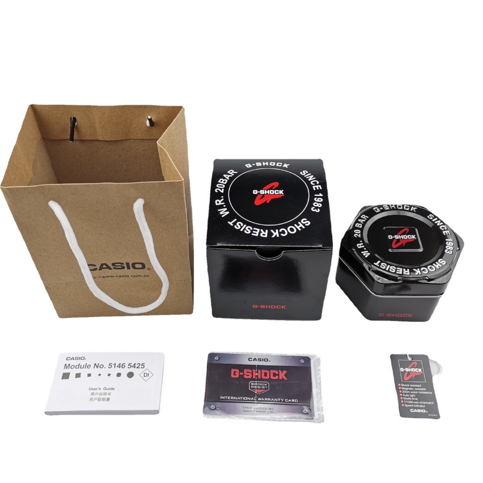 (V✔LI/☆] One Piece / Dragon Ball Gshock Metal Tin Box and Casio Paper Bag / kekiniian..