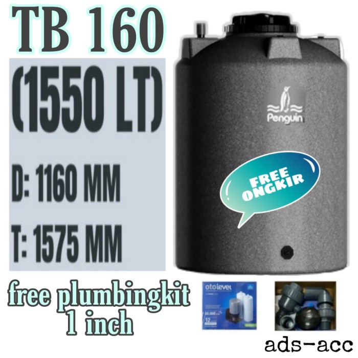 Bestseller Toren Tangki Air Penguin Tb 160 / 1550 Liter