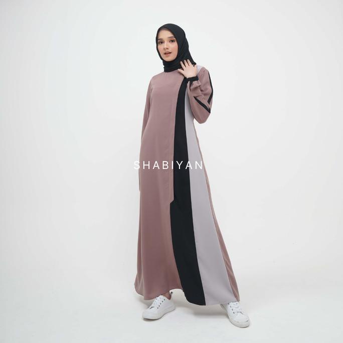 Shabiyan 417 Gamis Remaja Polos Moscrepe Premium
