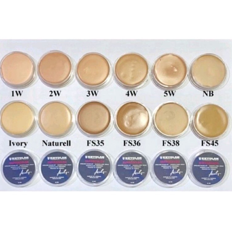 Makin murahWw3W7 [COD] [BPOM] MINI Kryolan Supracolor Foundation 8mL / Mini Crayolan Supra Color 8 m