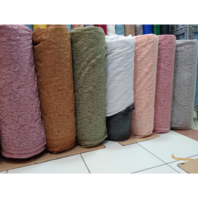 Kain/bahan brokat corneli/brokat halus