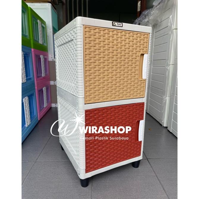 $+$+$+$+] Lemari Plastik Akako Swing susun 2