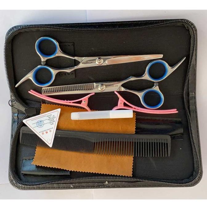 :>:>:>:>] Peralatan Set Gunting Rambut Salon Alat Cukur Rambut Barbershop