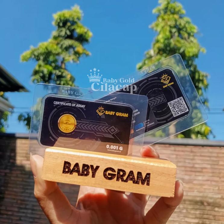 Termurah Baby Gram Emas 0.001Gr Logam Mulia 24 Karat Isi 10 Keping Promo Qdm498