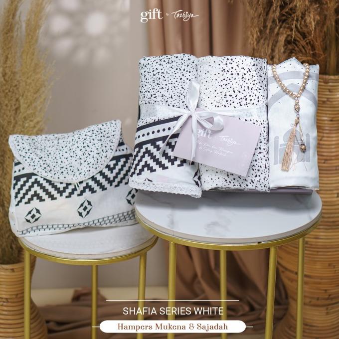 MUKENA DAN SAJADAH TAZBIYA SPECIAL GIFT EXCLUSIVE / KADO / HAMPERS