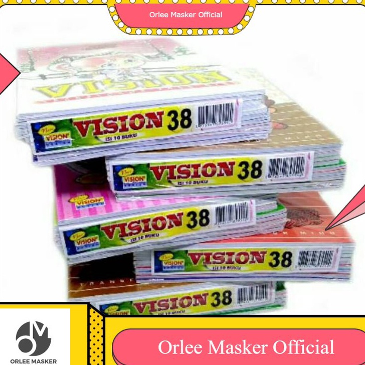 

➷Best Produk✩➤ BUKU TULIS VISION 38 LEMBAR 1 LUSIN ( 10 BUKU), BUKU GARIS, BUKU TERMURAH, ORIGINAL BARU/ BUKU VISION 38 LEMBAR / VISION 38 HALAMAN H66 ✥