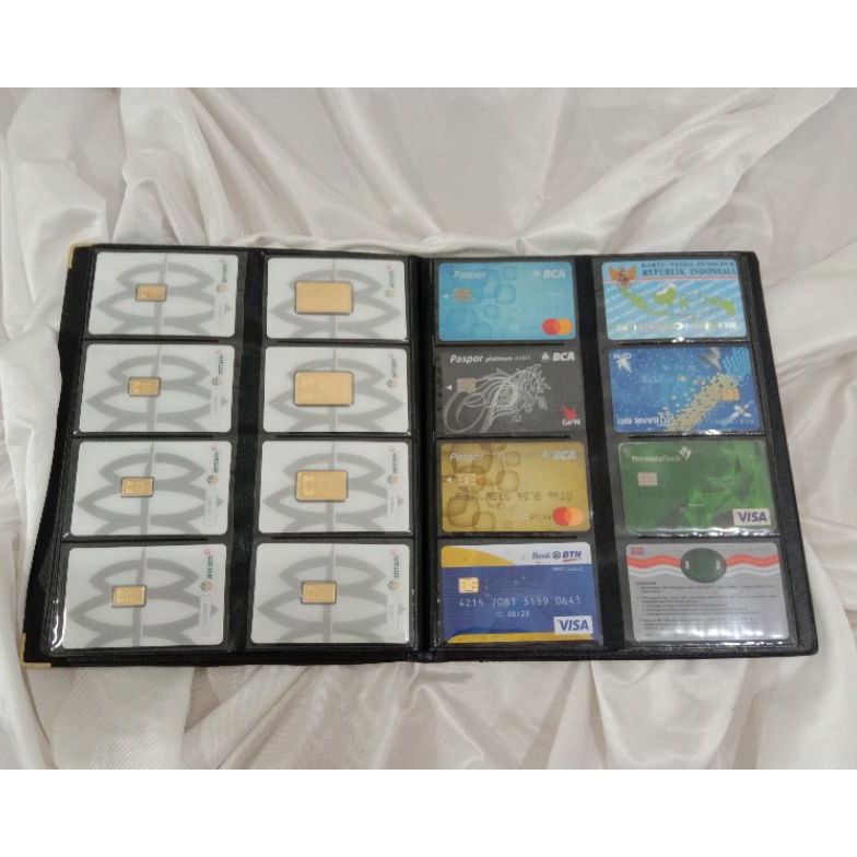 

[㊠/☼WQZ] Book card holder 288/bussines card holder/map kartu/album logam mulia/album kartu nama isi 288terrviral!