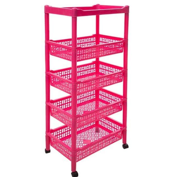 ><><><] RAK SALON SUSUN 5 RODA / RAK SERBAGUNA / KERANJANG SUSUN/ TEMPAT SURAT