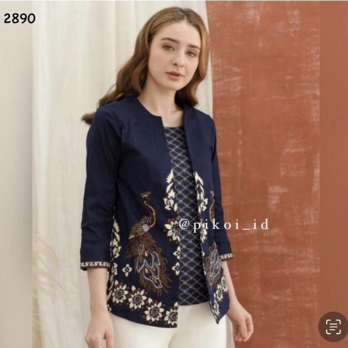 Blouse batik / atasan batik wanita / baju batik modern / batik busui
