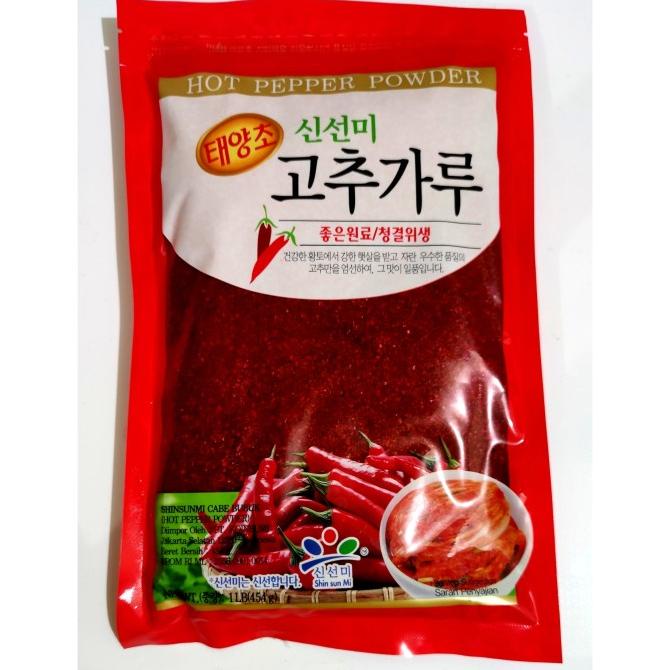 

Gochugaru Hot Pepper Powder Cabe Bubuk Kasar Korea 454gr