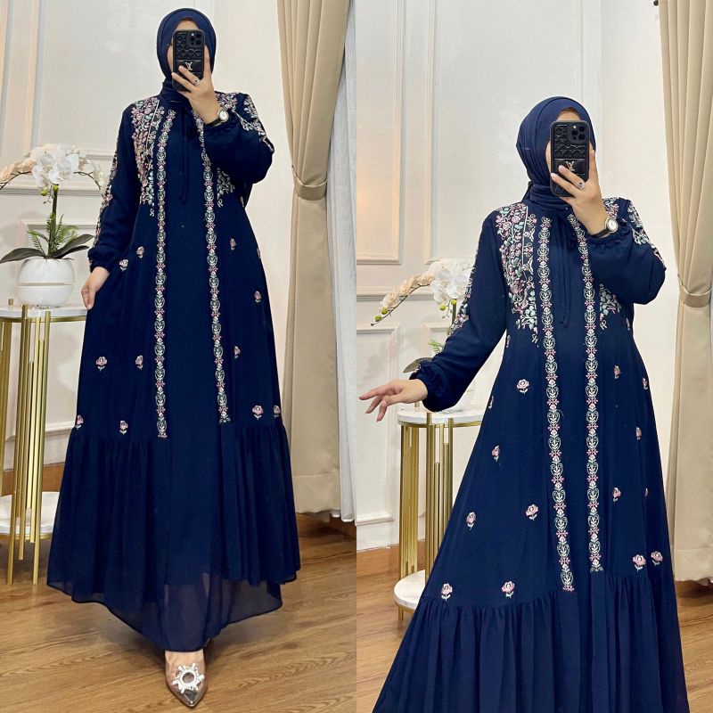GAMIS WANITA ROMPI BORDIR