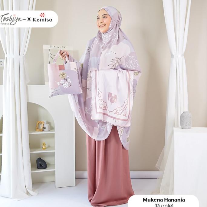MUKENA TAZBIYA X KEMISO HANANIA SERIES ALLSIZE/MUKENA DEWASA/RAYON