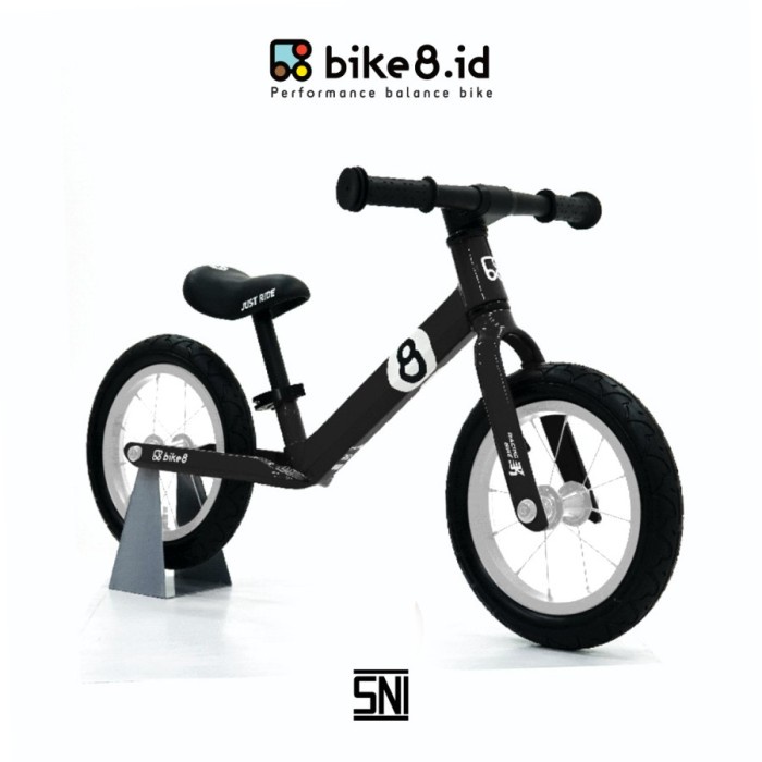 Bike8 Racing Balance Bike / Push Bike - Sepeda Anak - Black Berkualitas