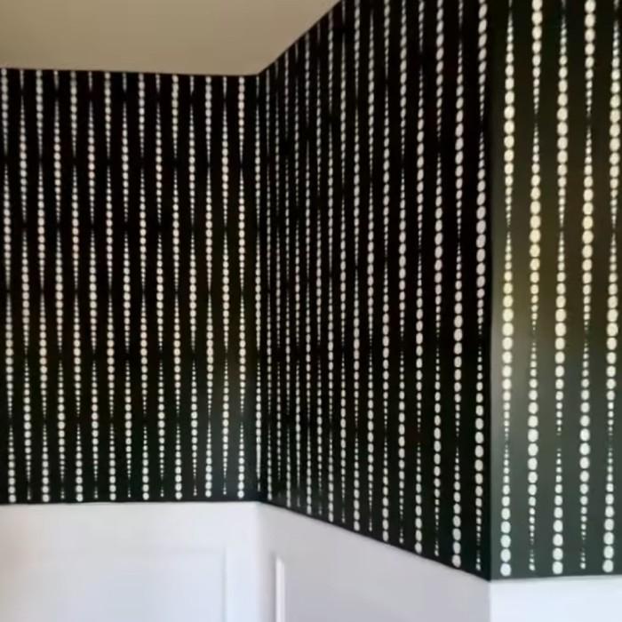 

STENCIL DINDING MOTIF KERUCUT UKURAN 50X24 BAHAN TEBAL