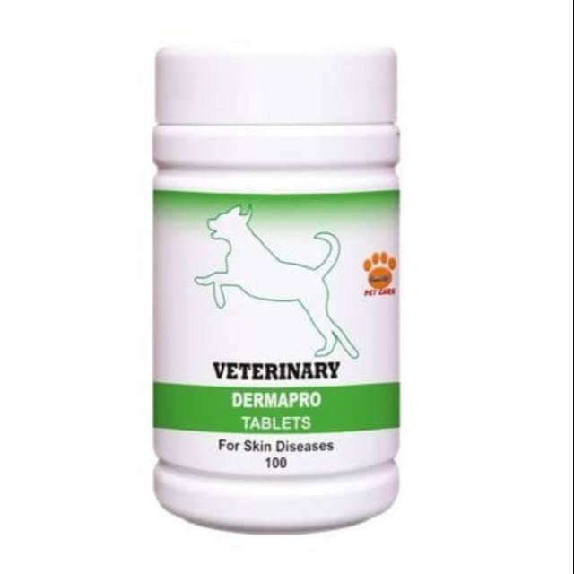 ( ) DERMAPRO DOG ANJING DEWASA VITAMIN KESEHATAN KULIT OBAT JAMUR