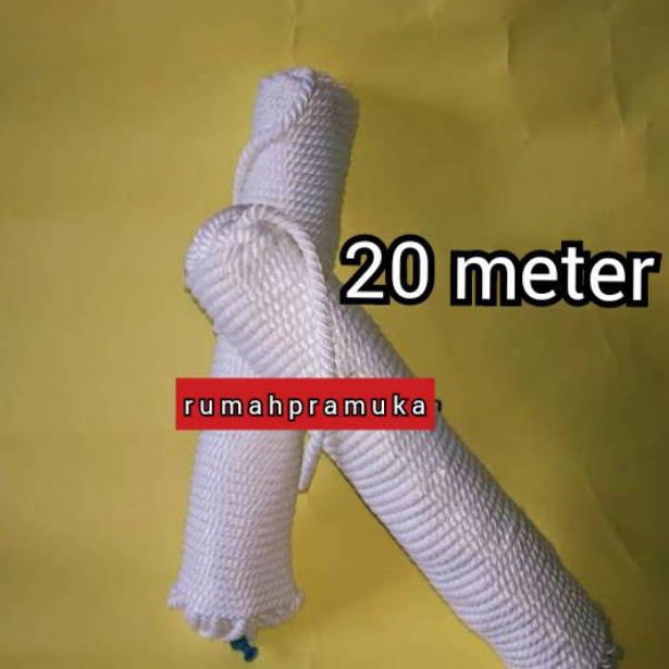 

(»/☆SPC] BIJIAN Tali marlon 20 meter - tali pramuka 20 meter - tali tambang - tali nilon - tali serattreending.!