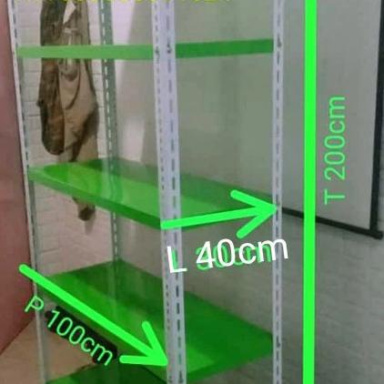 rak besi 5 susun 40x100x200