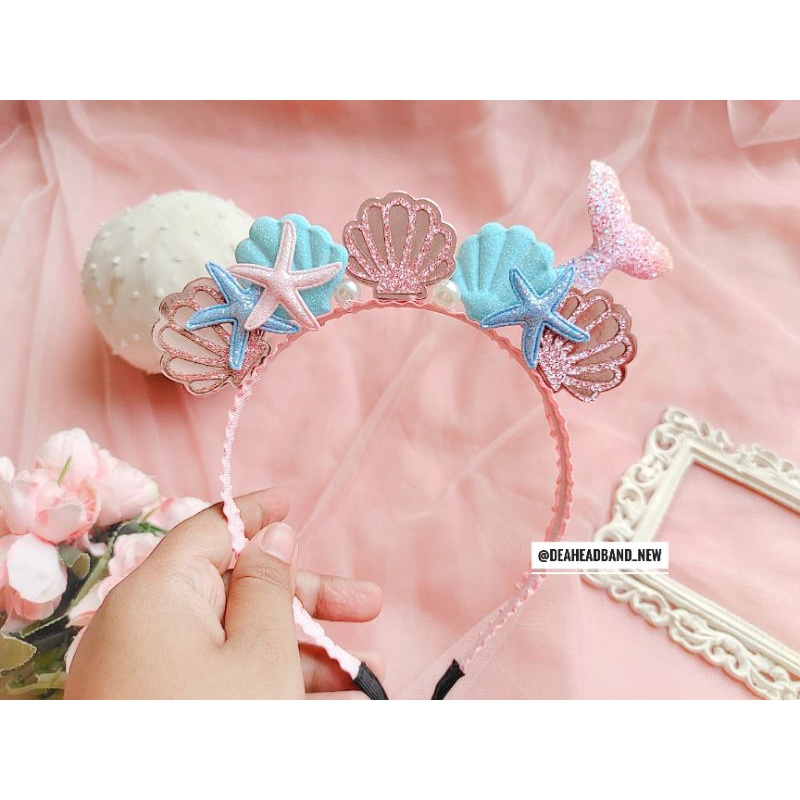 Bando mermaid sea world headband putri duyung