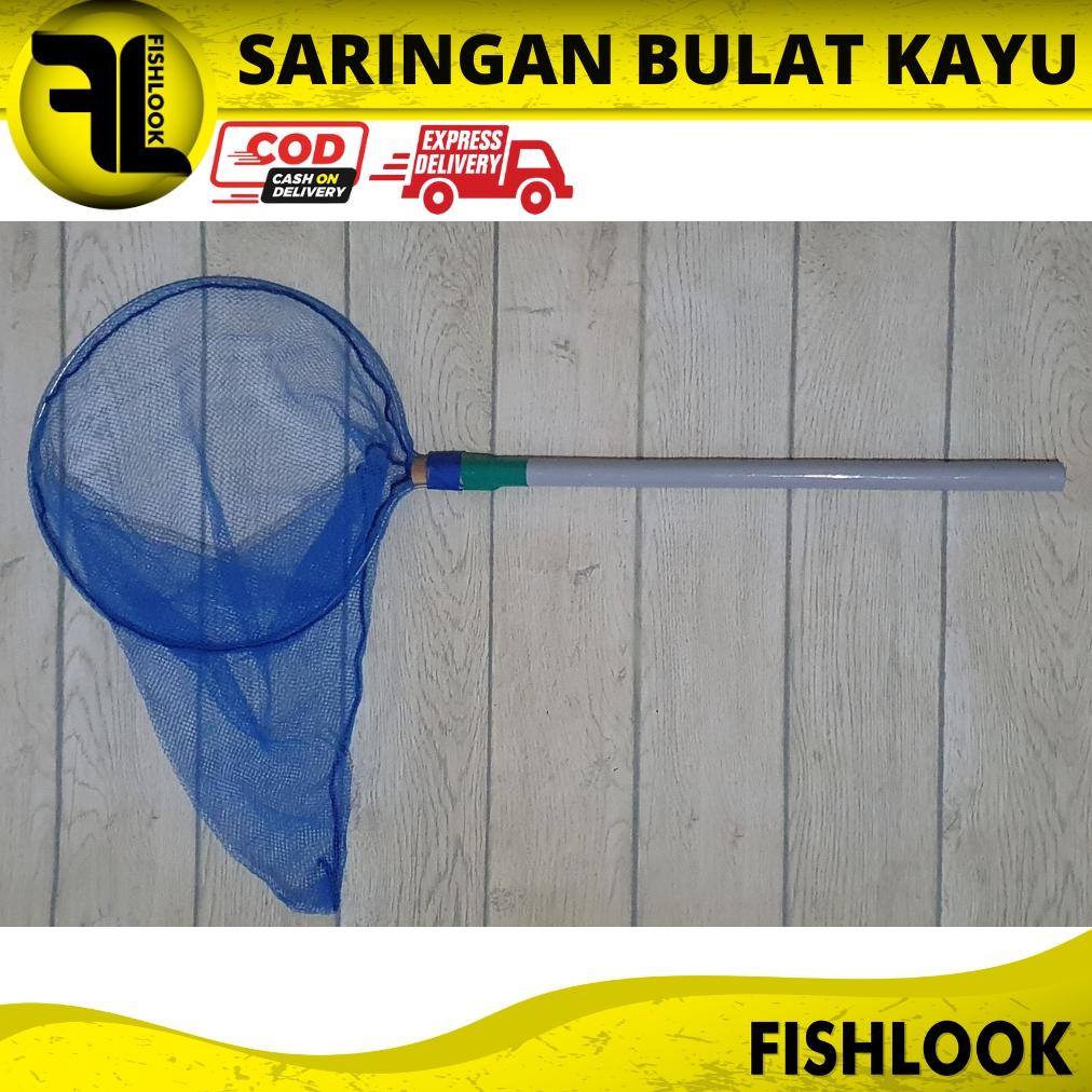 Promo Seser Jumbo Gagang 82 Cm Kayu Besar Saringan Ikan Koi Ikan Hias