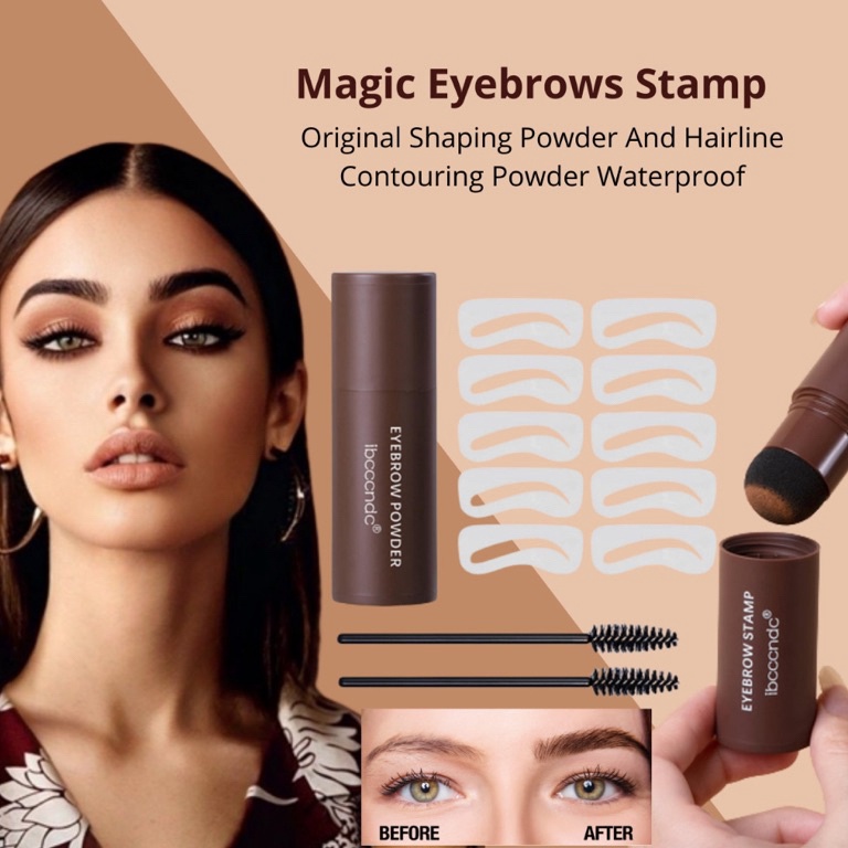 [☑/☑R12B> [ORI 100%] IBCCCNDC Eyebrow Powder Cetakan Alis Original Shaping Eyebrow Stamp Alis Stempe
