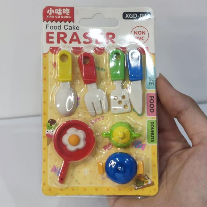 

Terlaris Penghapus Lucu 1 Set Makanan Food Cake Fast Food - Koleksi Penghapus Set Anak