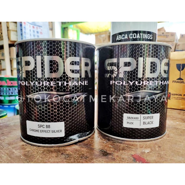 [✔/♪QSD] Cat Otomotif Spider Chrome Effect Silverlangsung.kiriim..