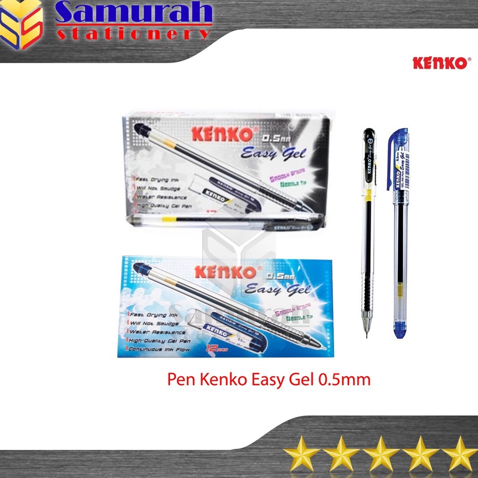 

←Serba Murah⁎ Pen Gel Kenko Easy Gel 0.5 mm / Pen Gel Cair 0.5mm / Pulpen Cair Kenko .05 mm / Pena Lancip Cair Gel B91