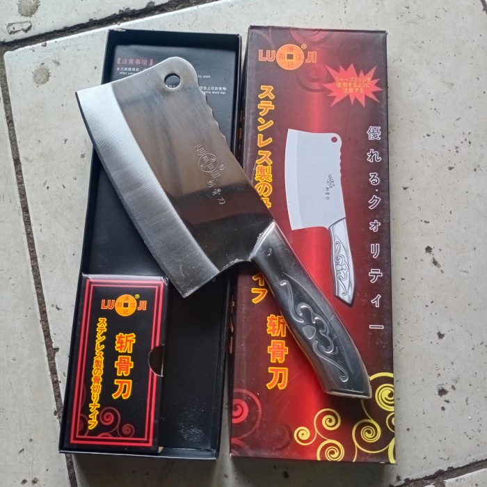 Golok Cincang Pisau Daging Golok Babi Gagang Besi
