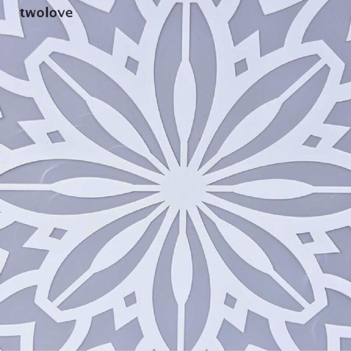 

OWO 30 * 30CM MANDALA STENSIL PAING LANTAI DINDING TEMPLATE DIY ALAT