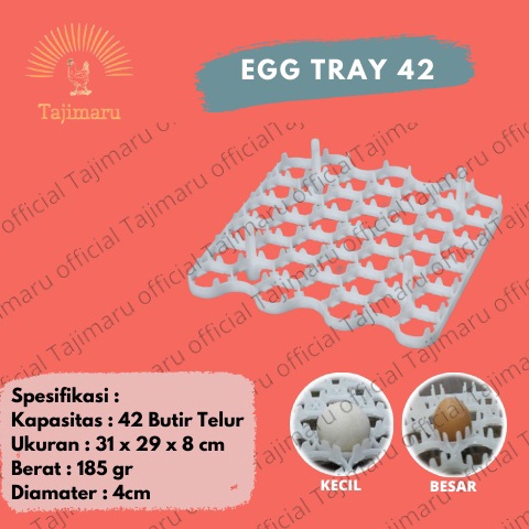 (O➛QH/✔] EGG TRAY 42 A1 BESAR KECIL WADAH TELUR TEMPAT TELUR AYAM LAYER / siap.dikirim.