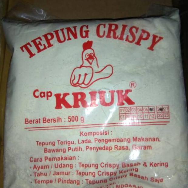 

Terbaru Tepung Crispy Cap Kriuk 500Gr/Tepung Bumbu Ayam Krispy