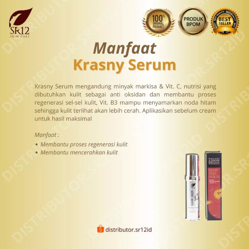 krasny serum sr12 / menghilangkan flek hitam diwajah