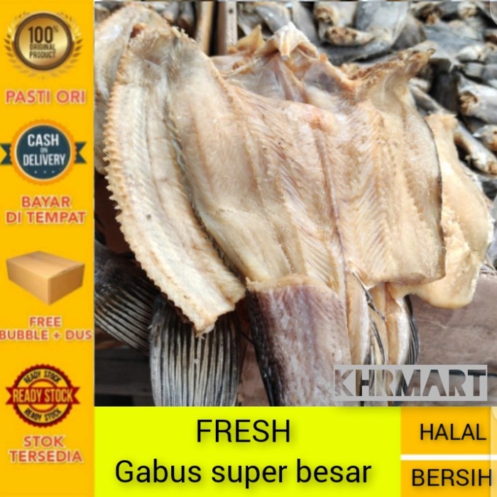 

Ikan Asin Gabus Besar Super-1Kg -Khr Bestseller Daging