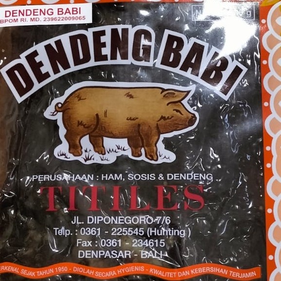 

Dendeng Babi Titiles Bali 500Gr Bestseller Daging