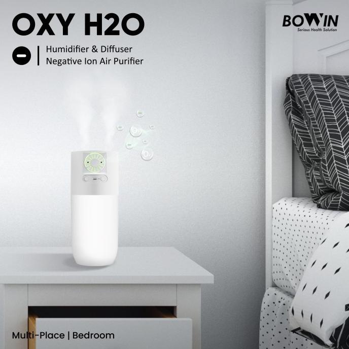 Bowin Oxy H2O - Air Purifier, Humidifier, Diffuser, Lampu Tidur 190x77mm