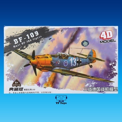 [Tf toys] Miniatur Model kit Mokit Pesawat Messerschmitt Bf-109 Bf109 1/48 1:48 4d Model