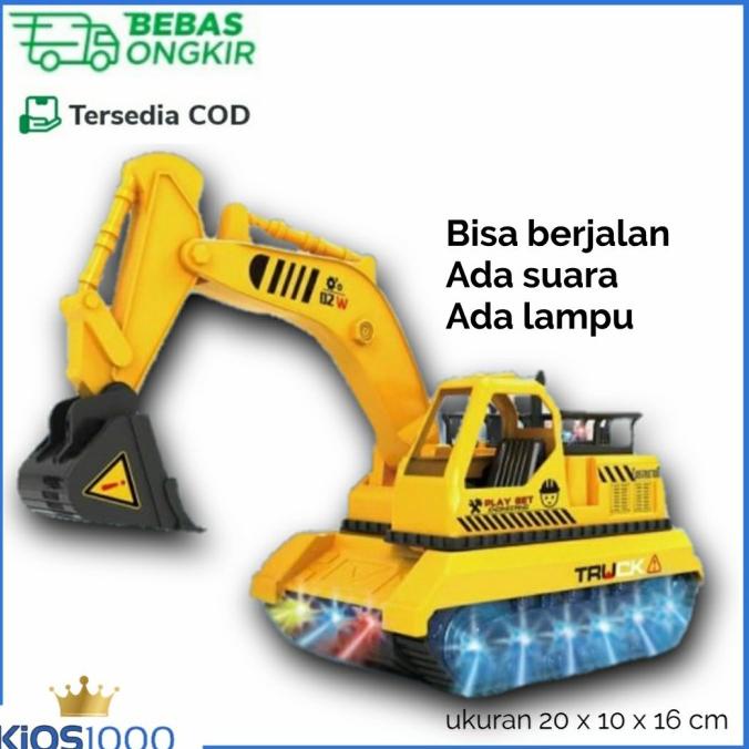 Sale Sale Mainan Anak Mobil Mobilan Ekskavator Alat Berat Beko Keruk Bor Termurah Termurah
