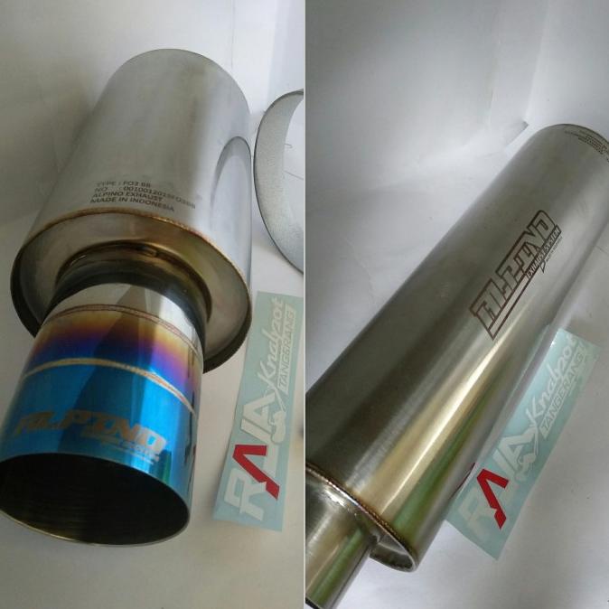 Muffler Alpino F03 baby kering + Resonator Alpino manual