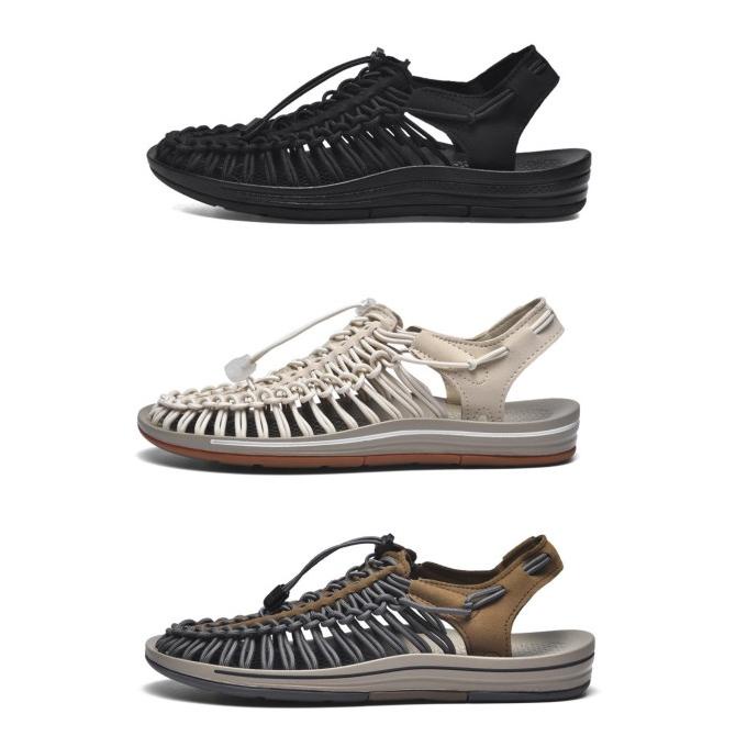 Sepatu Sandal Pria Tali Rajut Import