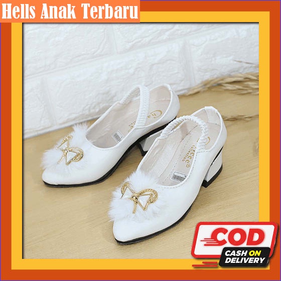 Sandal Hak Anak Cewe Murah Sepatu Sandal Pesta Anak Perempuan Import High Heels Wanita 3Cm Kekinian 