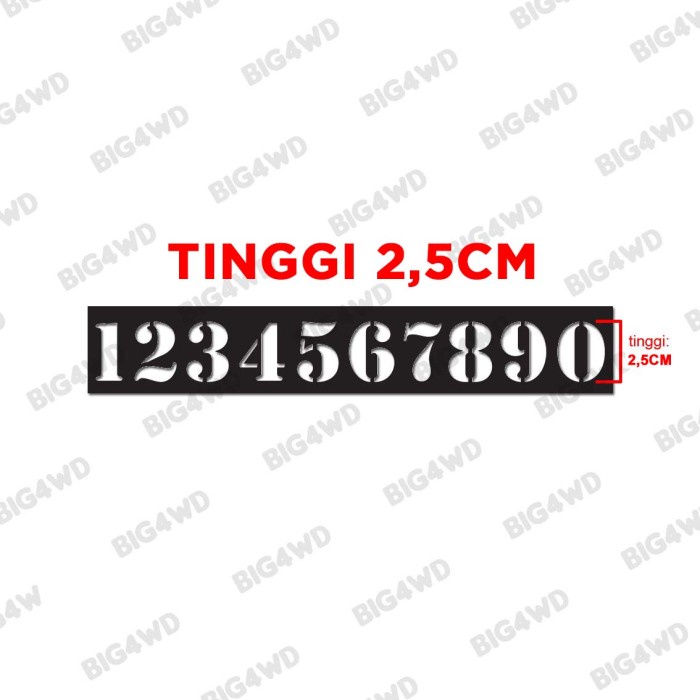 Terlaris Stencil Mal Cetakan Cat Semprot Angka Dan Huruf