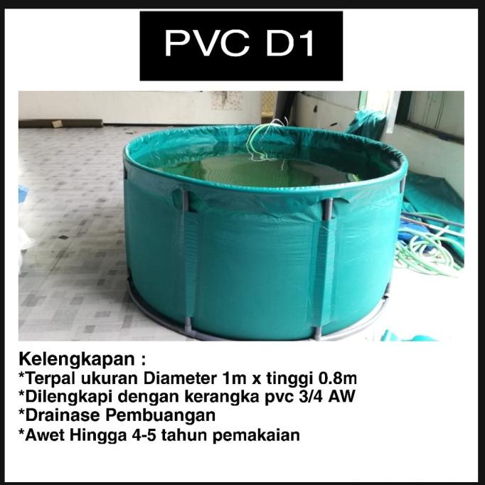 ___] Vat koi/kolam bundar pvc D1/Karantina Ikan Koi