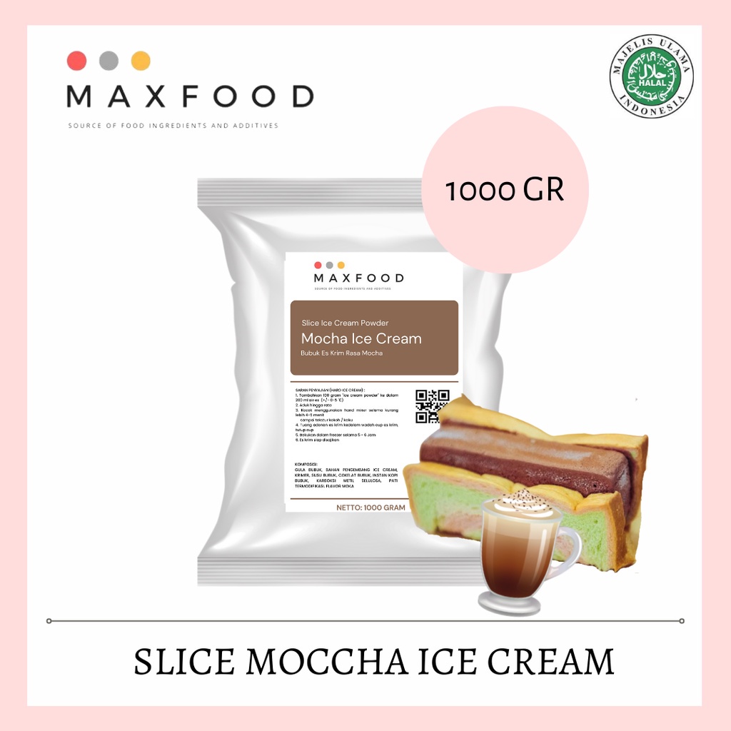 

Slice Mocha Ice Cream / Bubuk Es Potong Rasa Moka ( 1kg )