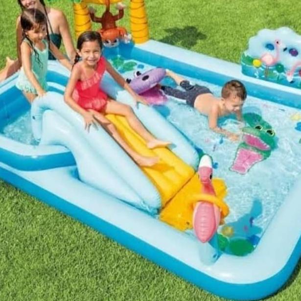 +%+%+%] Kolam Renang Anak Prosotan Intex 57161 Jungle Adventure Play Center