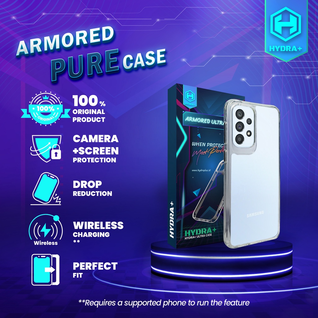 HYDRA+ Samsung a33 Armored Clear Case - Casing Hardcase