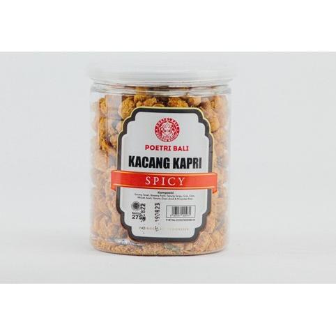 

Poetri Bali Kacang Kapri Spicy Toples 275gr - Putri Bali Kacang Pedas