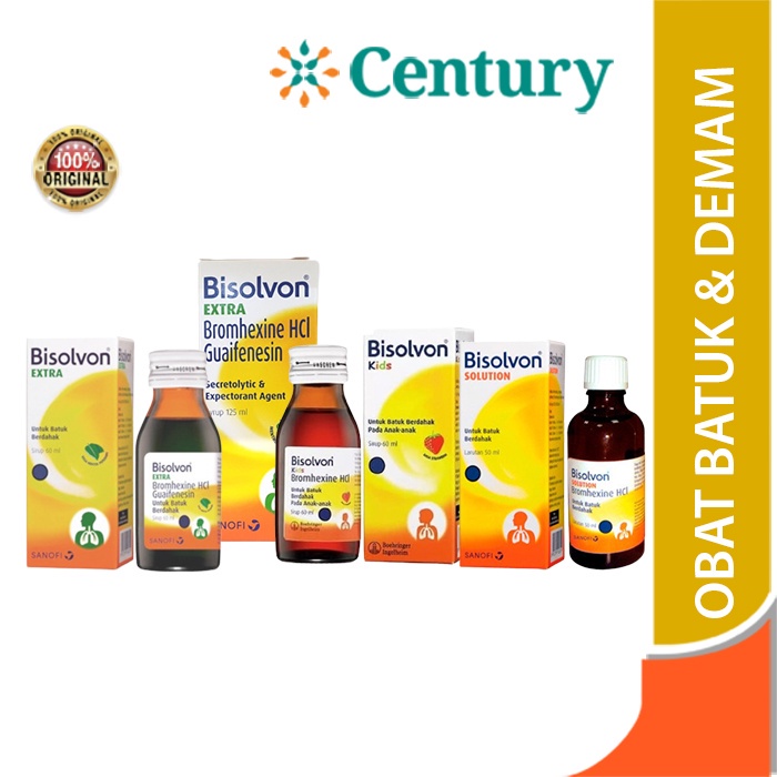 Bisolvon Meredakan Batuk/ Batuk/Batuk Berdahak/Radang Tenggorokan/Bisolvon Solution/Bisolvon