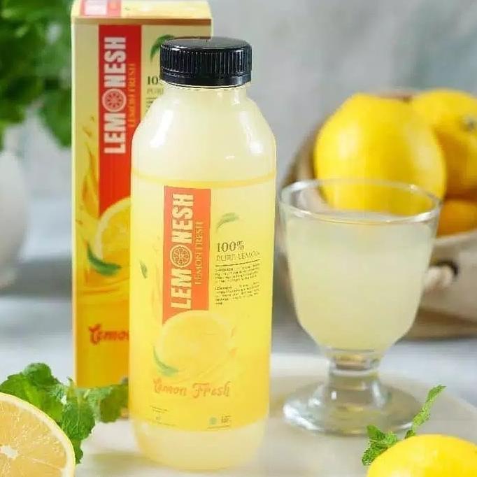 

Lemonesh Lemon Fresh Sari Lemon Murni 500ml 100% Asli Original lemon