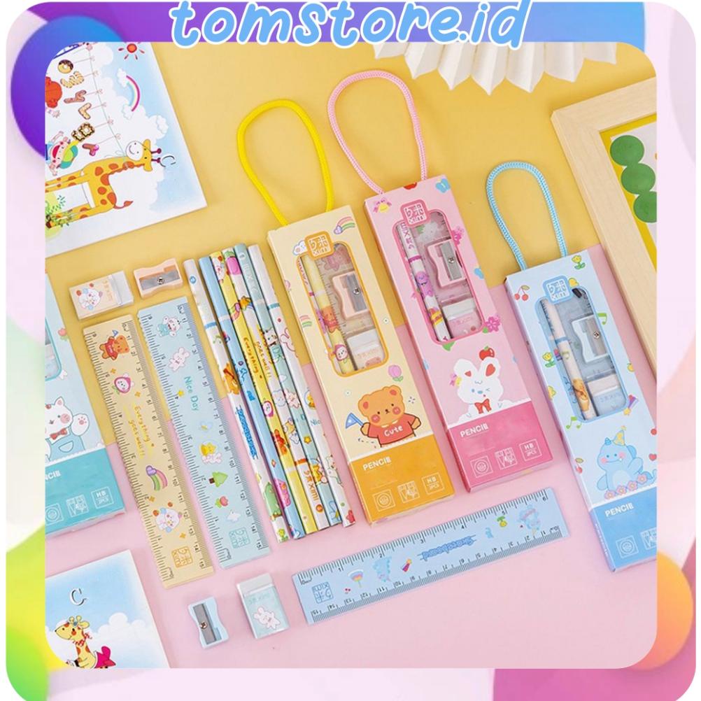 

Viral Tm Pensil Set/Set Alat Tulis Sekolah 5 In 1 Karakter Lucu S084