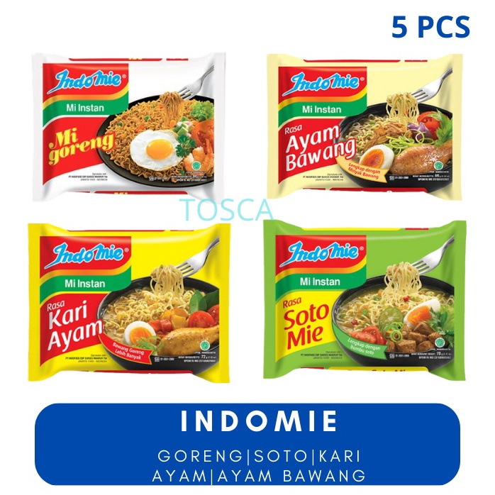 

☈➸❋✦ Indomie Goreng | Indomie soto | Indomie Kari Ayam (5 Pcs) Pasti Murah